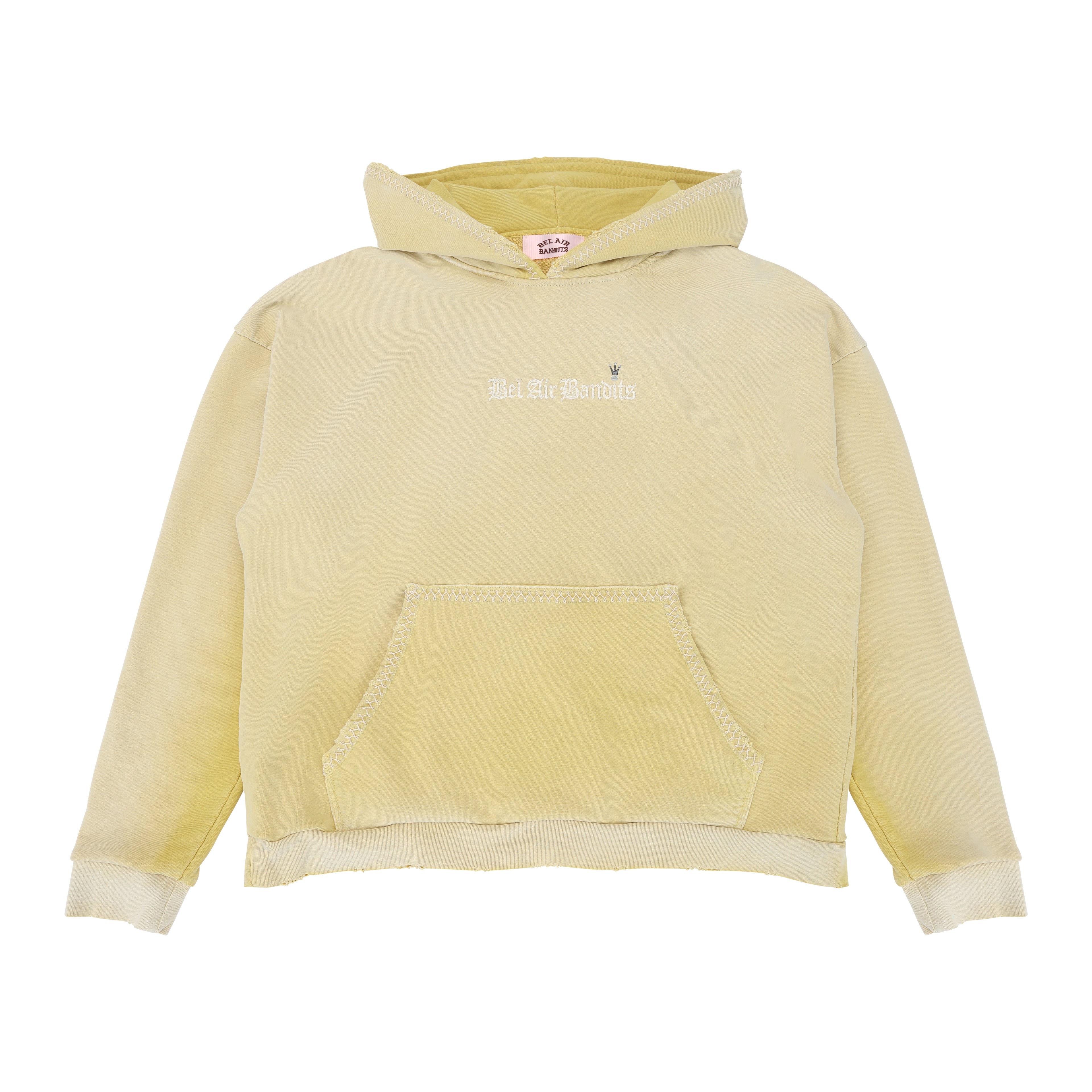 EIGHT FIGURES HOODIE YELLOW DIP DYE