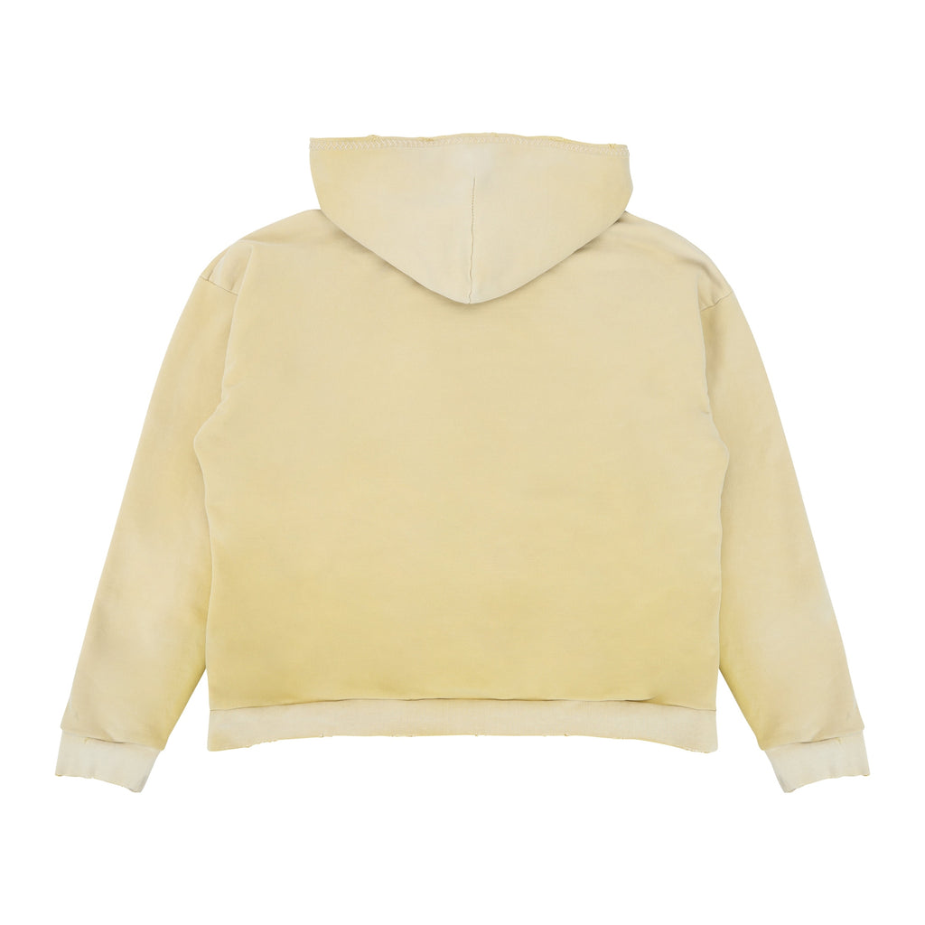 EIGHT FIGURES HOODIE YELLOW DIP DYE