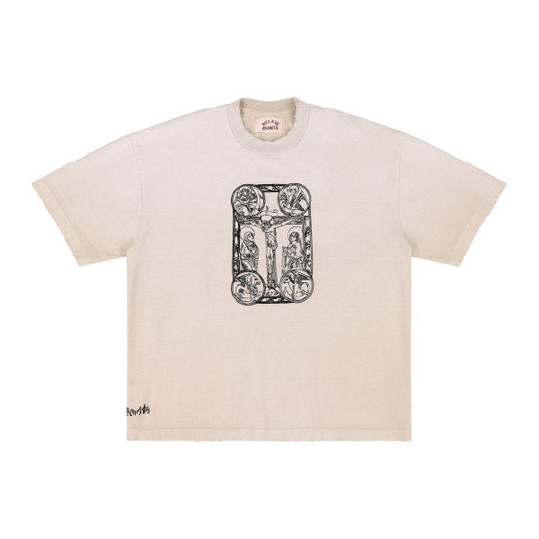 CRUCIFIX CHAINSTITCH TEE