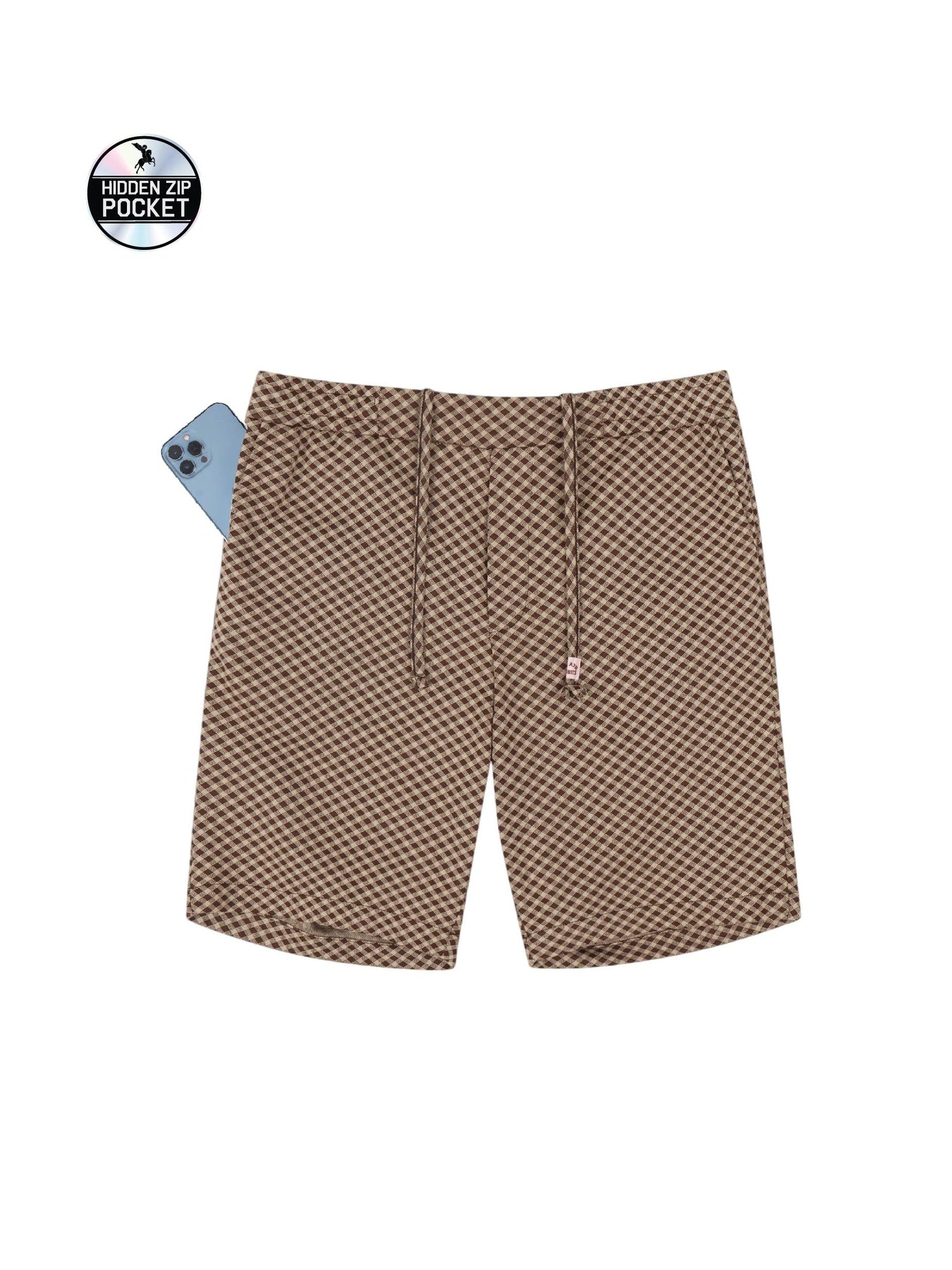 Capital Gains Gingham Short
