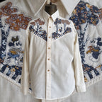 Rare Disney Circa 1970 Gauze Mickey Western Shirt