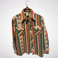 Vintage 70's Western Blanket Stripe Shirt