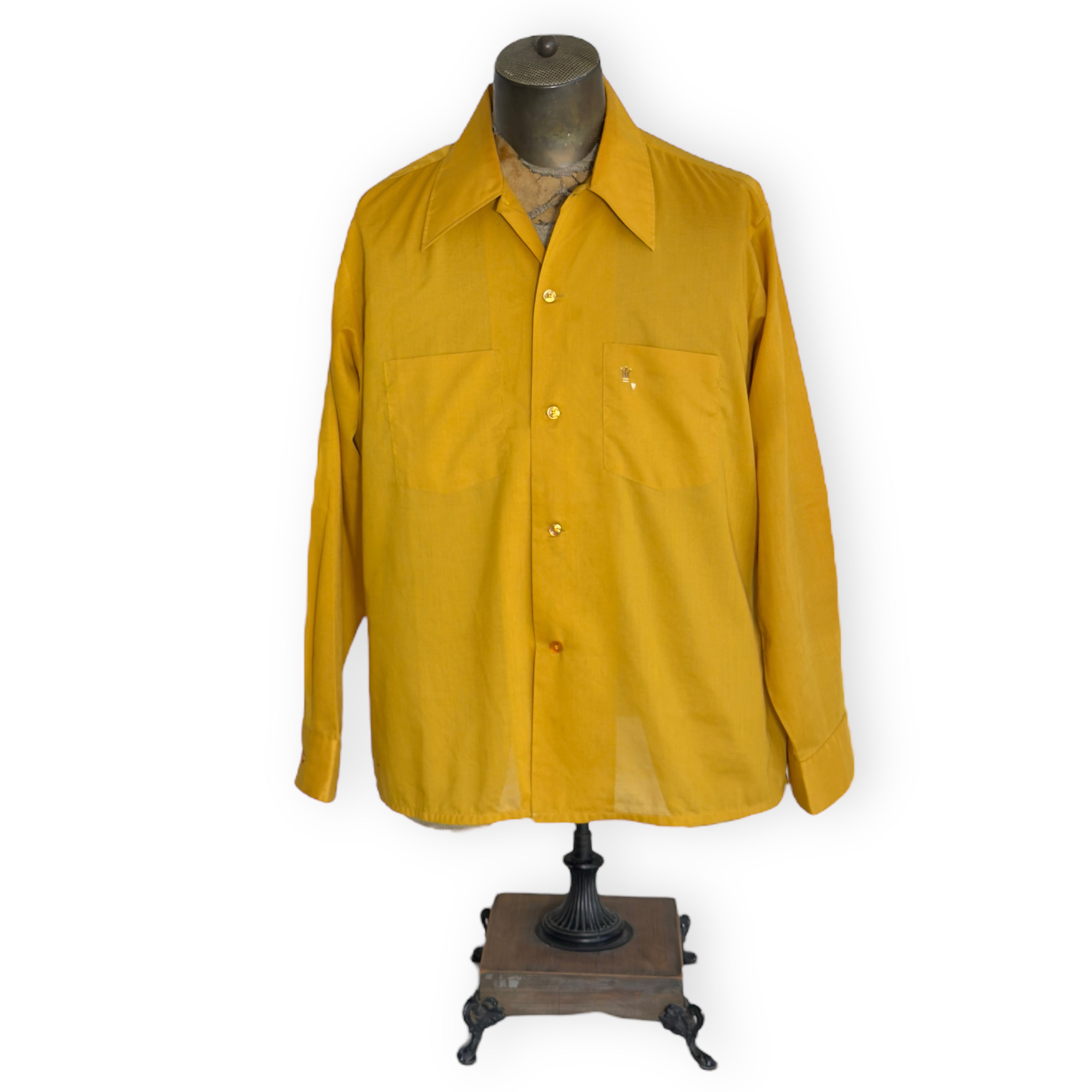 Vintage Arrow Camp Collar Button Up Shirt