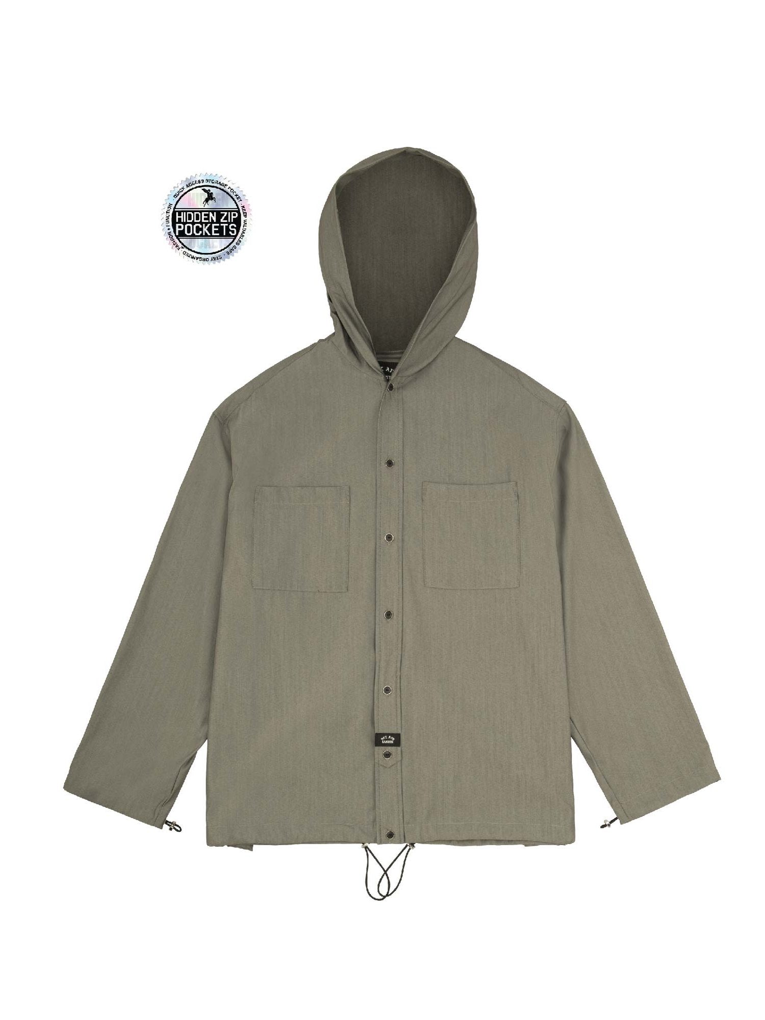 HOODED DRESS SHIRT