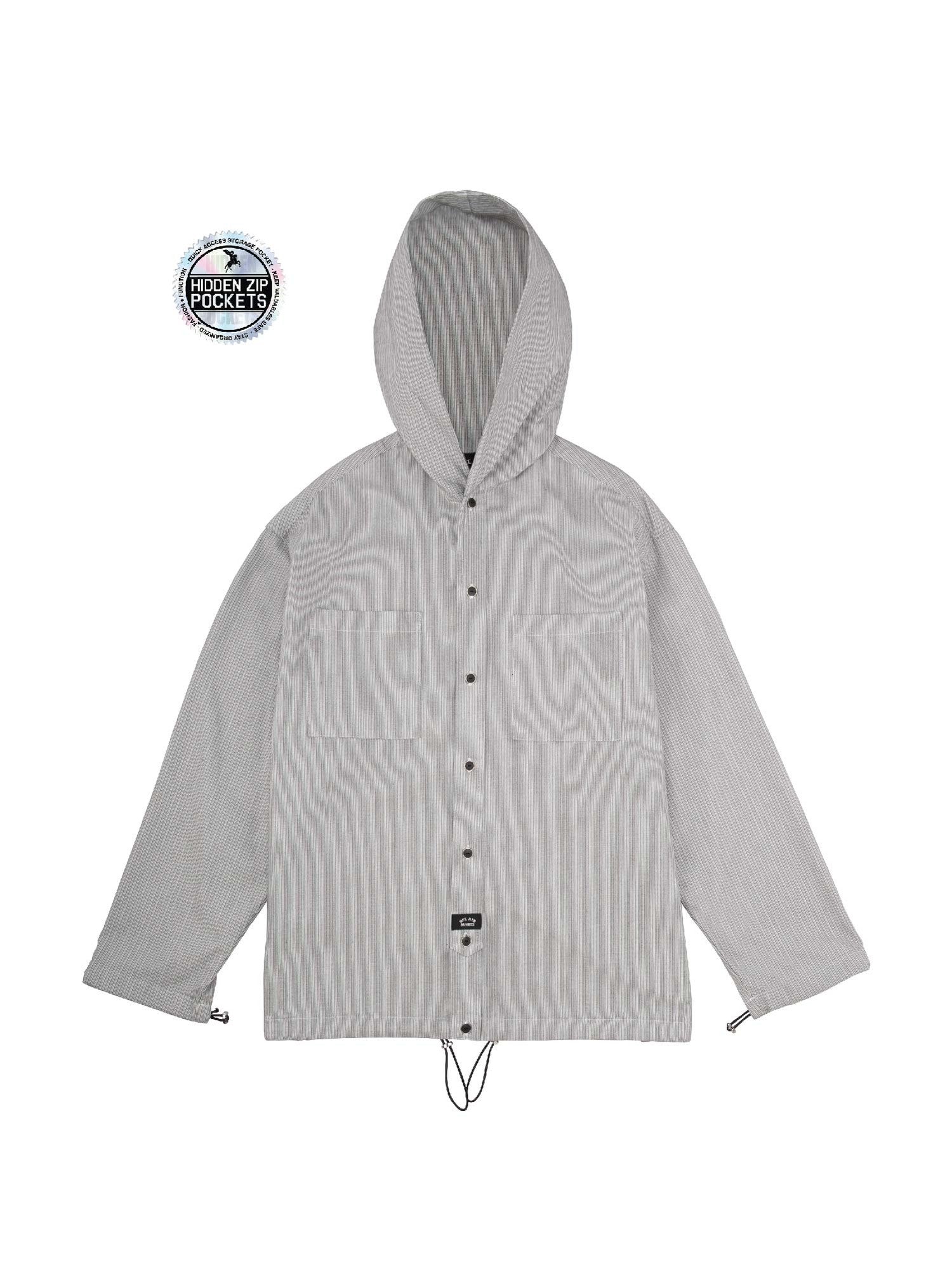 HOODED DRESS SHIRT