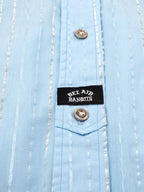 No Collar Hooded Dress Shirt