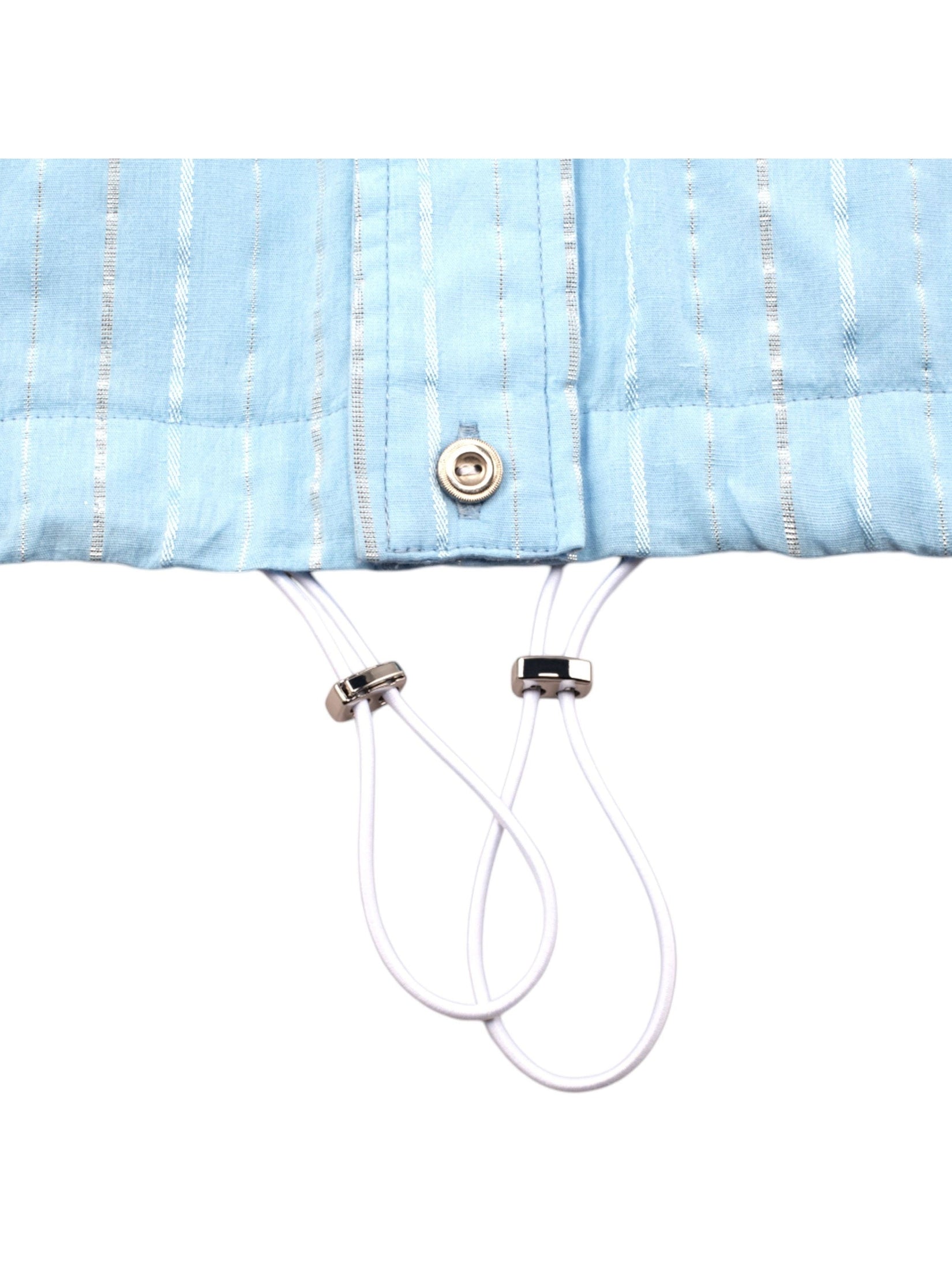 No Collar Hooded Dress Shirt
