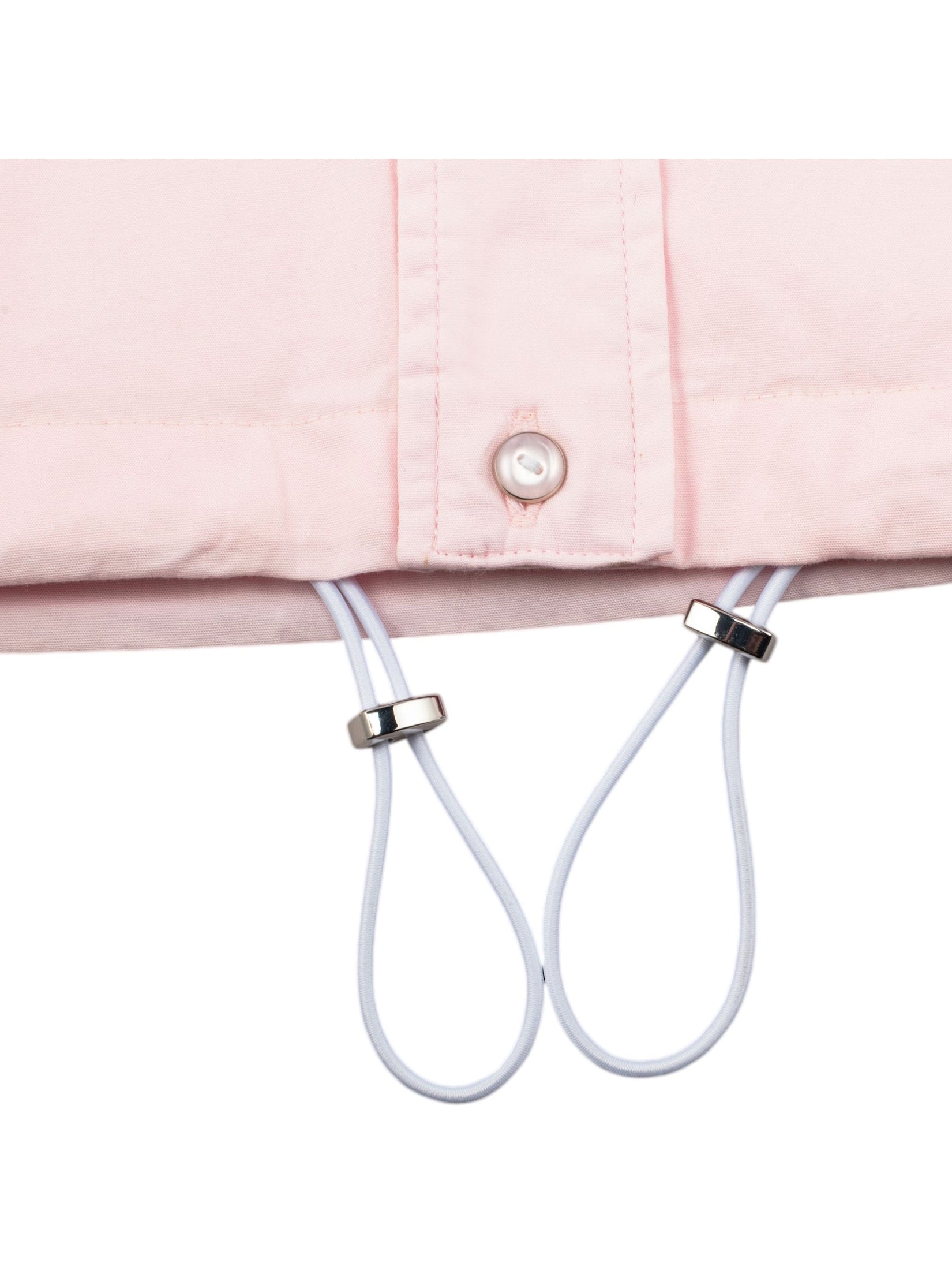 No Collar Hooded Dress Shirt