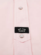 No Collar Hooded Dress Shirt