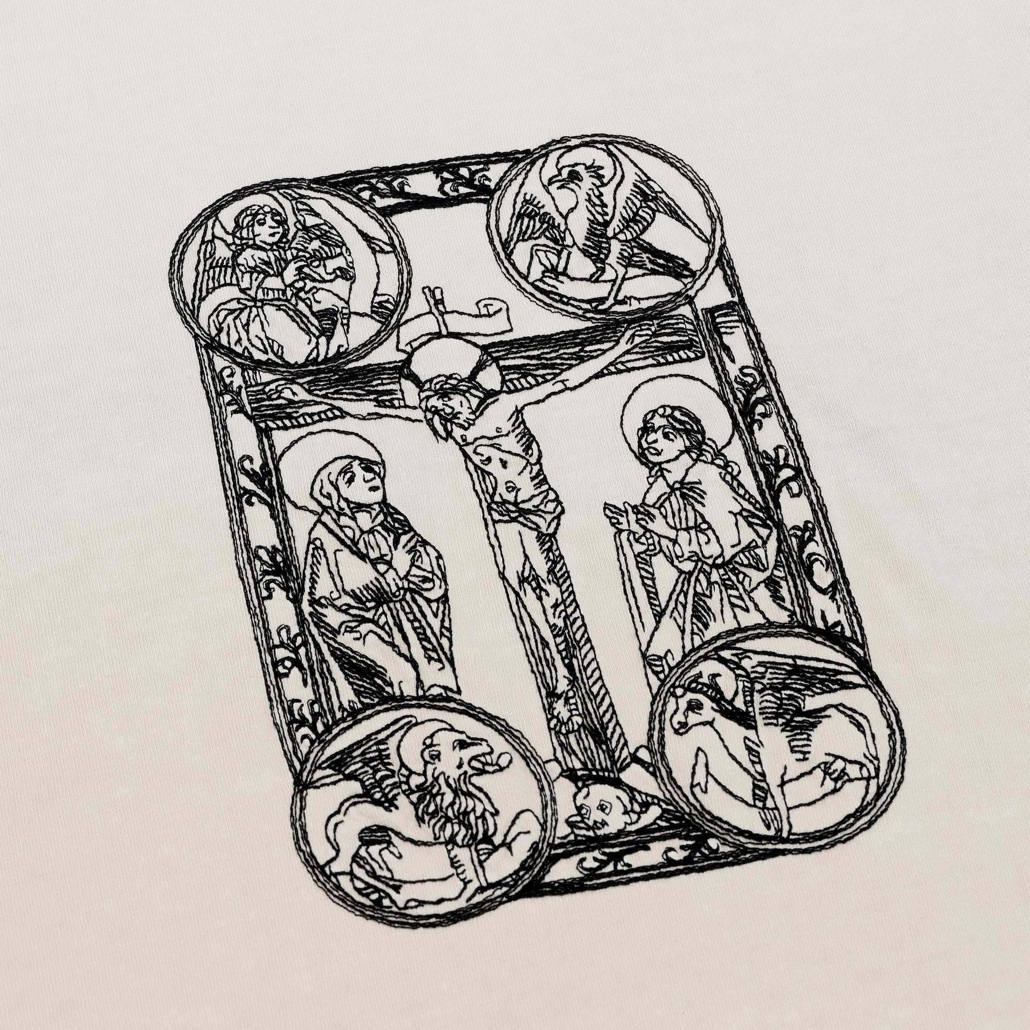CRUCIFIX CHAINSTITCH TEE