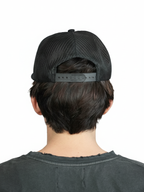 Monogram Snapback White Background 4